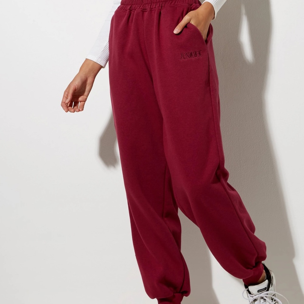Motel Rocks Burgundy Sweatpants